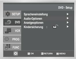 SAMSUNG SV-DVD55 - DVD Audio-Optionen einstellen - 1