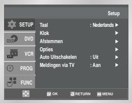 SAMSUNG SV-DVD55 - Type videoband instellen - 2