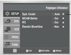SAMSUNG SV-DVD55 - Sélectionné le mode couleur - 2