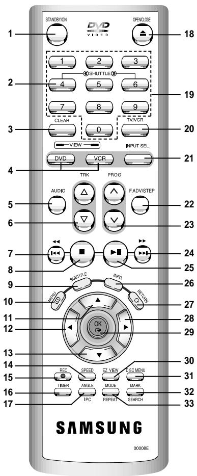 SAMSUNG SV-DVD55 - Infrarot-Fernbedienung - 1