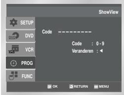SAMSUNG SV-DVD55 - Opnamen programmeren met ShowView\* (SV-DVD50/SV-DVD55) - 5