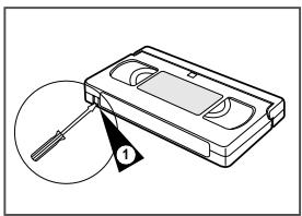 SAMSUNG SV-DVD55 - Protégez une cassette enregistrée - 2