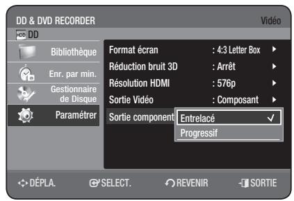 SAMSUNG DVD-HR775 - Sortie component (balayage progressif) - 1