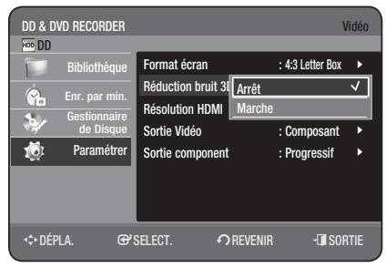 SAMSUNG DVD-HR775 - Réduction bruit 3D (réduction du bruit adaptable au déplacement) - 1