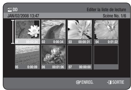SAMSUNG DVD-HR775 - Déplacement d'une scène (changement de la position d'une scène) - 1