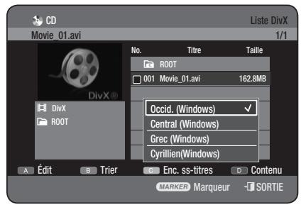 SAMSUNG DVD-HR775 - Codage des sous-titres DivX - 1