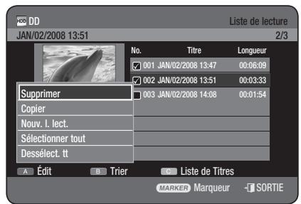 SAMSUNG DVD-HR775 - Utilisation du bouton PLAY LIST - 3