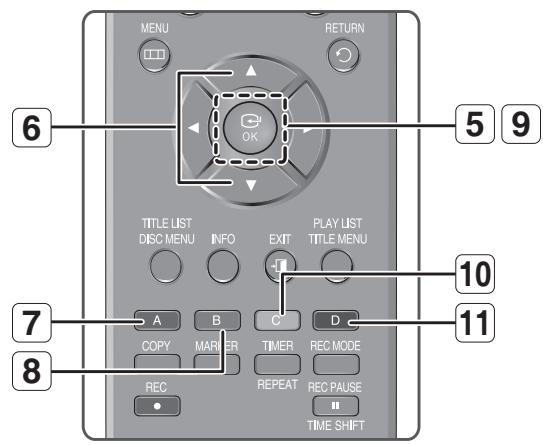 SAMSUNG DVD-HR775 - Boutons de la télécommande servant à la lecture de CD audio (CD-DA)/MP3 - 2