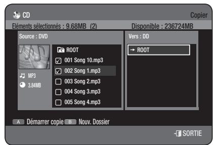 SAMSUNG DVD-HR775 - Copie de fichiers - 2