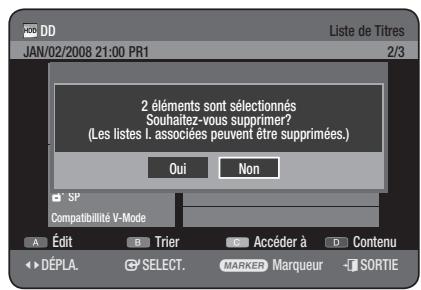 SAMSUNG DVD-HR775 - Utilisation du bouton TITLE LIST - 2
