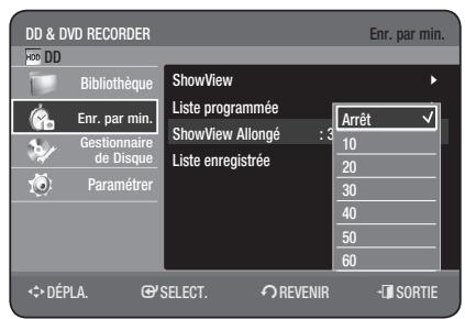 SAMSUNG DVD-HR775 - UTILISATION DE LA FONCTION SHOWVIEW - 11