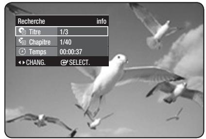 SAMSUNG DVD-HR775 - Passage direct à une scène grâce à la fonction INFO - 11