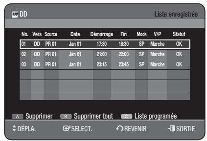 SAMSUNG DVD-HR775 - Utilisation du bouton TIMER - 1