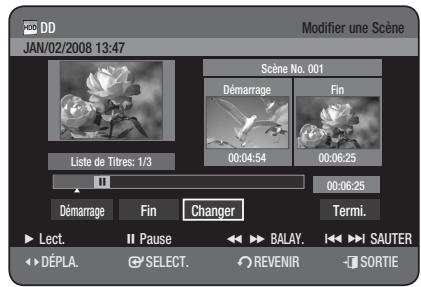 SAMSUNG DVD-HR775 - Modification d'une scène (replacement d'une scène) - 2