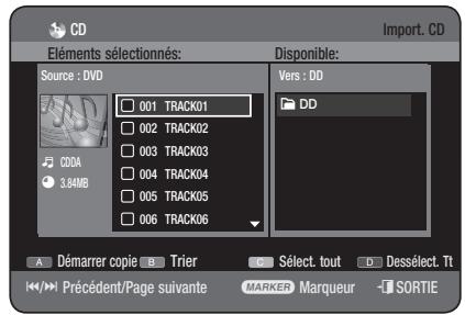 SAMSUNG DVD-HR775 - Répéter la lecture d'un CD (CD-DA) et d'un fichier MP3 - 3