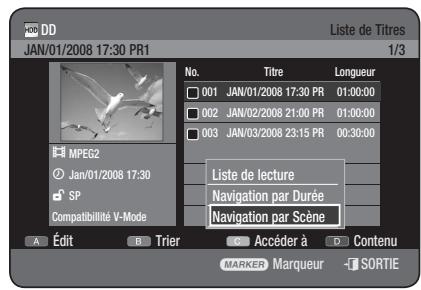 SAMSUNG DVD-HR775 - Utilisation du bouton TITLE LIST - 1