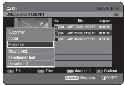 SAMSUNG DVD-HR775 - Utilisation du bouton TITLE LIST - 1