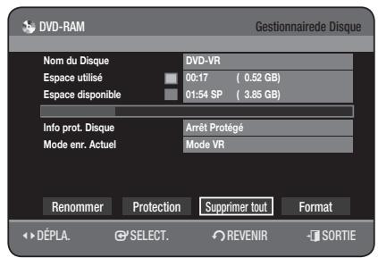 SAMSUNG DVD-HR775 - Protection d'un disque - 11