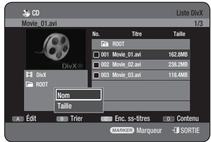 SAMSUNG DVD-HR775 - Utilisation de la fonction Trier - 1