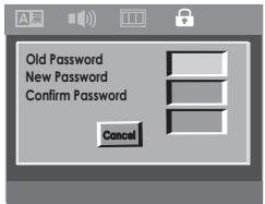 SAMSUNG DVD-P180 - Changing the Password - 4