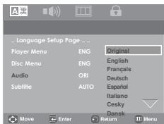 SAMSUNG DVD-P180 - Using the Audio Language - 1