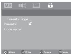 SAMSUNG DVD-P180 - Configuration du niveau d'évaluation - 2