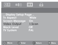 SAMSUNG DVD-P180 - Setting Up the Display Options - 1
