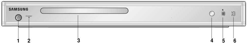 SAMSUNG DVD-P180 - Controles del panel frontal - 1