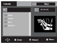 SAMSUNG DVD-FP580 - Menu clips pour MP3/WMA/JPEG/ MPEG4/CD Audio - 1