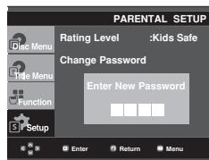 SAMSUNG DVD-FP580 - Changing the Password - 5