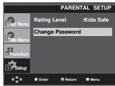 SAMSUNG DVD-FP580 - Changing the Password - 3