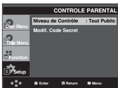 SAMSUNG DVD-FP580 - Configuration du niveau d'évaluation - 3