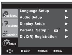 SAMSUNG DVD-FP580 - Setting Up the Rating Level - 1