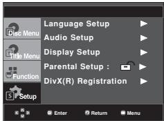 SAMSUNG DVD-FP580 - Using the Setup Menu - 1
