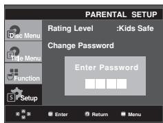 SAMSUNG DVD-FP580 - Changing the Password - 4