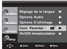 SAMSUNG DVD-FP580 - Changement du mot de passer - 2