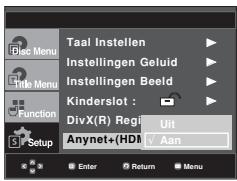 SAMSUNG DVD-FP580 - Anynet+ (HDMI-CEC) instellen (alleen DVD-F1080) - 3