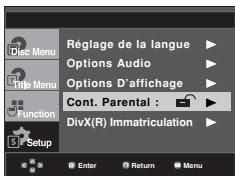 SAMSUNG DVD-FP580 - Configuration du niveau d'évaluation - 2