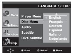 SAMSUNG DVD-FP580 - Using the Disc Menu Language - 1