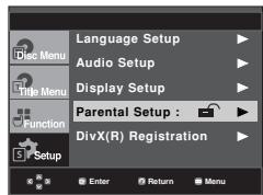 SAMSUNG DVD-FP580 - Changing the Password - 2