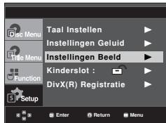 SAMSUNG DVD-FP580 - De beeldoptions instellen - 1