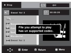 SAMSUNG DVD-FP580 - 2.Unsupported Codec - 1