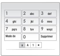 SAMSUNG BD-C6500 - Utilisation du clavier - 1