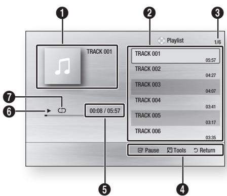 SAMSUNG BD-C6500 - Playing an Audio CD (CD-DA)/MP3 - 1