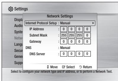 SAMSUNG BD-C6500 - Setting Up a Wired Connection - Manual - 1