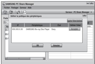 SAMSUNG BD-C6500 - Utilisation de la fonction AllShare - 2