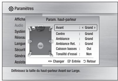 SAMSUNG BD-C6500 - Param. haut-parleur - 1