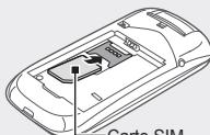 SAMSUNG E1270 - Insérer la carte SIM et la batterie - 2
