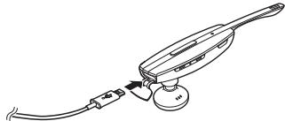 SAMSUNG HM7000 - Charging the headset with the travel adapter - 1