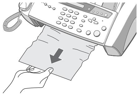 SAMSUNG SF-330 - Si la feuille est coincée dans la zone de réception des documents - 1